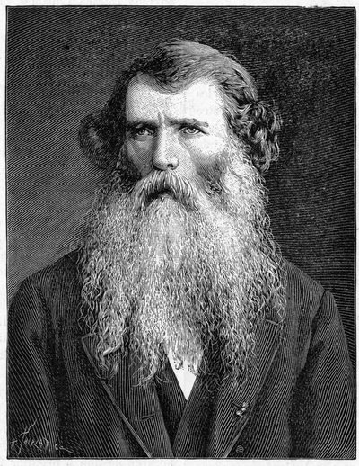 Portrett av Charles Victor Naudin, fransk botaniker. (1815-1899). Gravering av 1898. i "" La Nature. Gjennomgang av vitenskaper og deres anvendelser til kunst og industri." av Unknown artist