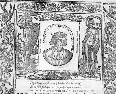 Portrett av Charles X Le Hutin, konge av Frankrike fra 1314 til 1316. av Unknown artist