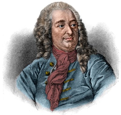 Portrett av Christian von Wolff eller Christian von Wolf Tysk jurist, matematiker og filosof (1679-1754). Gravering. av Unknown artist