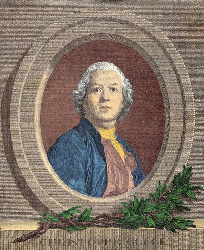 Portrait of Christoph Willibald, knight VON GLUCK (1714 - 1787) German composer av Unknown artist