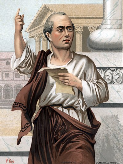 Portrait of Ciceron in Latin Marcus Tullius Cicero Roman politician, orator and writer (Arpinum av Unknown artist