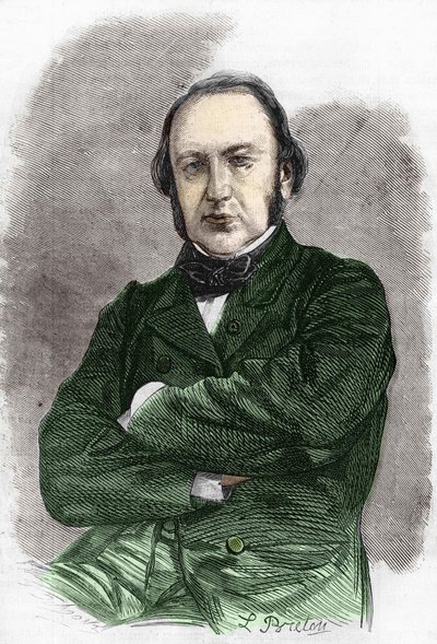 Portrait of Claude Bernard (1813 - 1878), French physiologist. av Unknown artist