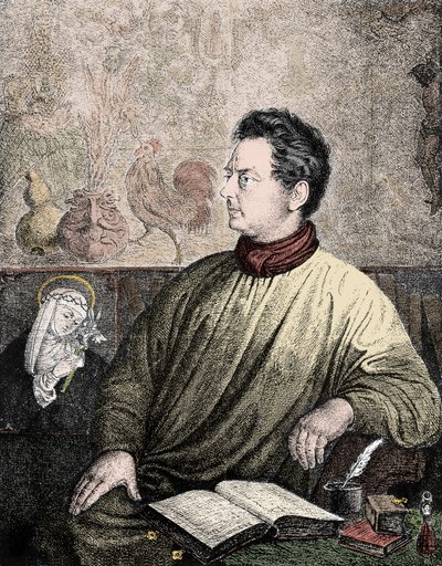 Portrett av Clemens Brentano (1778-1842), tysk forfatter og poet - Portrett av Clemens Maria Brentano av Unknown artist