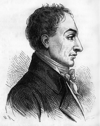 Portrett av Constantin François de Chasseboeuf Comte de Volney - i "" Histoire de France"" av Henri Martin, sd. 1800-tallet. av Unknown artist