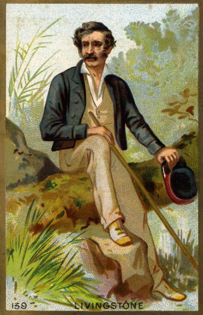 Portrett av David Livingstone (1813-1873), britisk misjonær og oppdagelsesreisende. av Unknown artist
