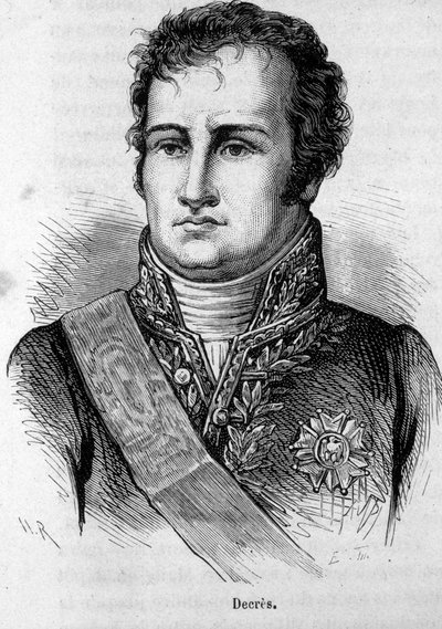 Portrett av Denis Decres (1761-1820) fransk sjømann. av Unknown artist