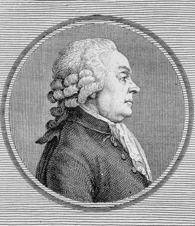 Portrait of Dionis du Séséjour (1734 -?). Engraving of the end of the 19th century in “Histoire de France”” by H. Martin. av Unknown artist