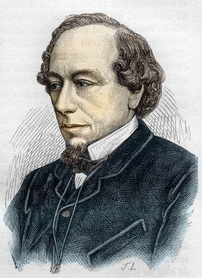 Portrett av Disraeli Benjamin (Lord Beaconsfield av Unknown artist