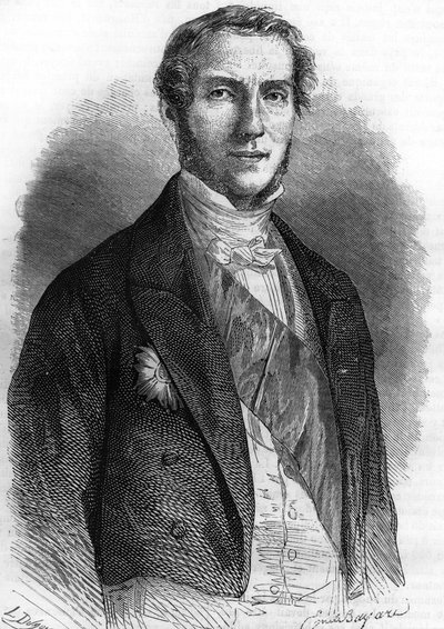Portrett av Edouard Drouyn de Lhuys (1805-1881), fransk diplomat og politiker. av Unknown artist