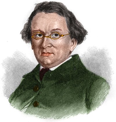 Portrait of Eduard Morike (1804-1875), German romantic writer. av Unknown artist