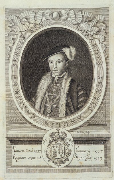 Portrett av Edward VI i "History of the Reformation of the Anglican Church..."", Genève av Unknown artist