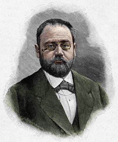 Portrait of Emile Zola (1840-1902) av Unknown artist