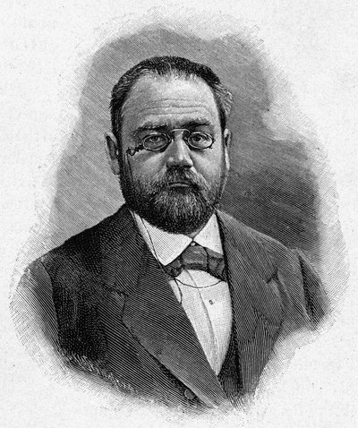 Portrett av Emile Zola, av Unknown artist