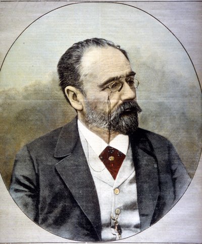 Portrett av Emile Zola av Unknown artist