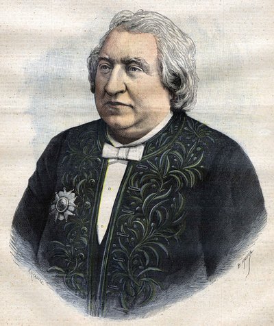 Portrett av Ernest Renan i akademikerkjole av Unknown artist