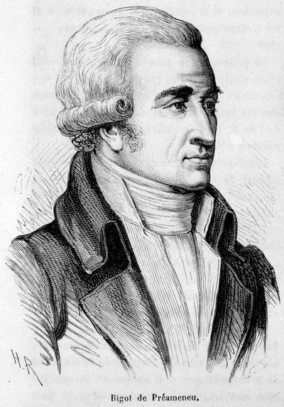 Portrett av Felix Julien Jean Bigot de Preameneu (1747-1825), fransk advokat og politiker. av Unknown artist