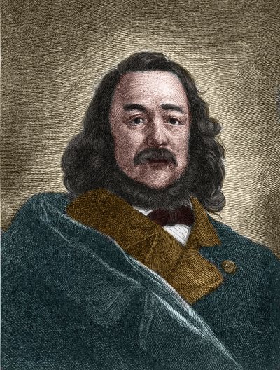 Porträt von Ferdinand Freiligrath (1810-1876), deutscher Schriftsteller von Unknown artist