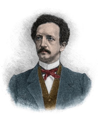 Portrett av Ferdinand Johann Gottlieb Lassalle (1825-1864), en tysk jurist, filosof og sosialistisk politisk aktivist - gravering av Unknown artist
