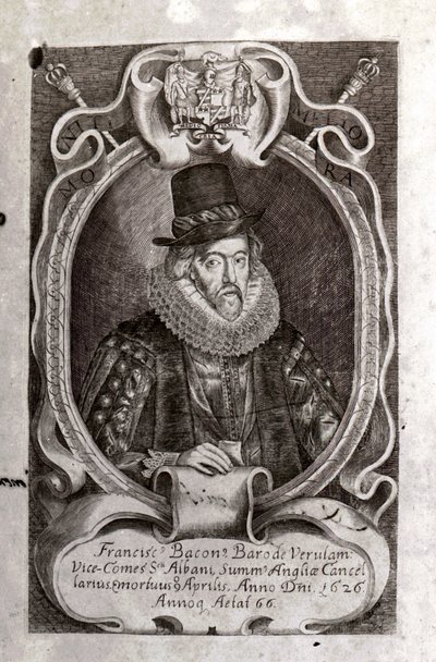 Portrett av Francis Bacon (1561 - 1626). av Unknown artist