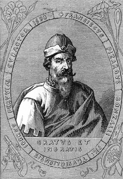 Portrett av Francisco Pizarro (i fr. Francois Pizarre av Unknown artist