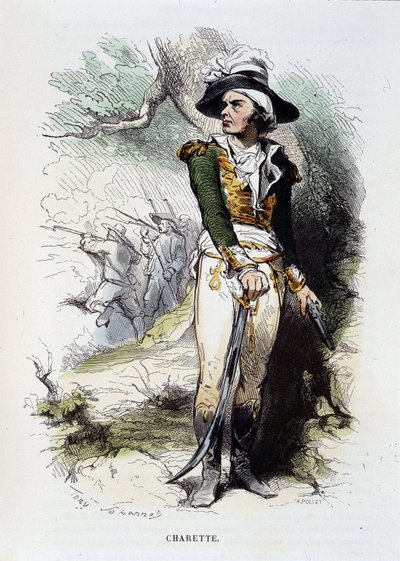 Portrett av Francois-Athanase av Charette de la Contrie (Francois Athanase av Unknown artist