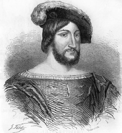 Portrait of Francois 1st King of France (1494-1547). av Unknown artist