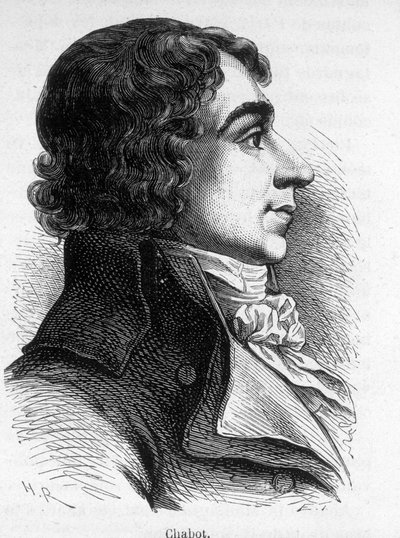 Portrett av Francois Chabot (1759-1794), fransk politiker. av Unknown artist