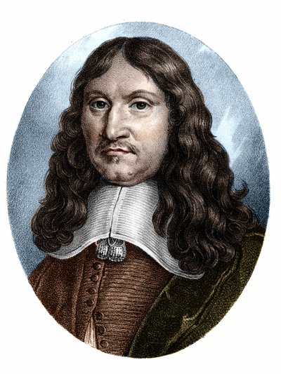 Portrett av Francois Eudes de Mezeray (1610-1683) fransk historiker. av Unknown artist