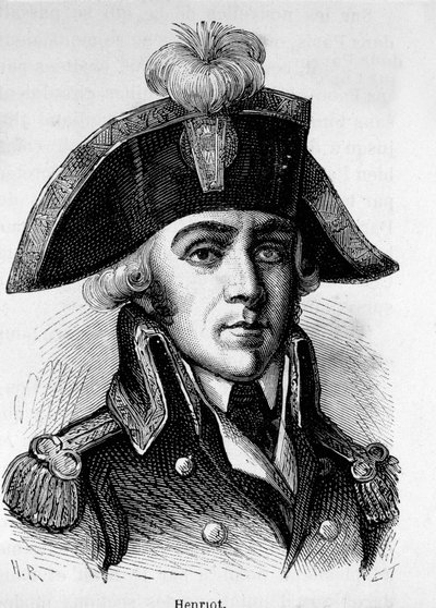 Portrait of Francois Hanriot (1761-1794), French Revolutionary av Unknown artist