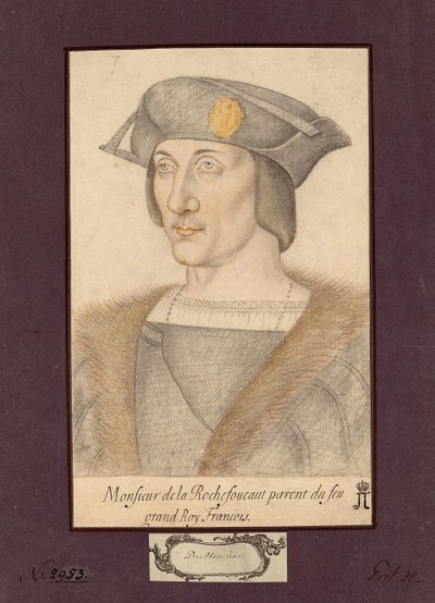 Portrett av Francois I de La Rochefoucauld, greve av La Rochefoucauld av Unknown artist