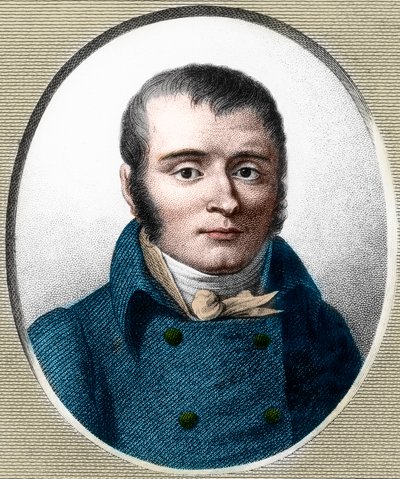 Portrett av Francois Xavier Bichat (1771-1802) fransk lege. av Unknown artist