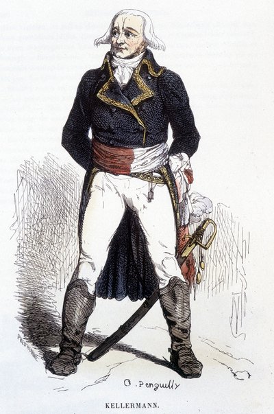 Portrett av François Christophe Kellerman - gravering av Unknown artist