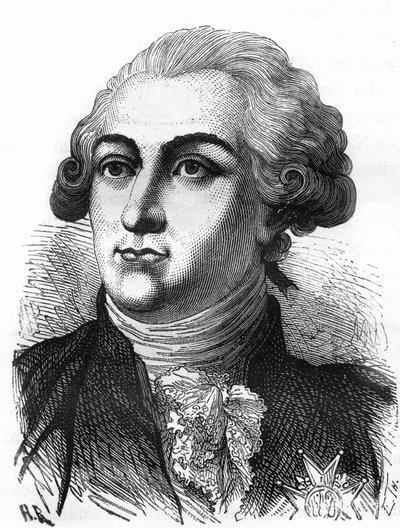 Portrait of François Claude Amour, Marquis de Bouillé (1739-1800), French General. av Unknown artist