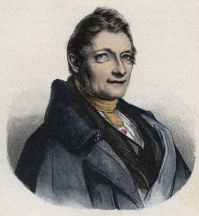Portrett av Franz Xaver Gabelsberger (1789-1849) engelsk oppfinner av Unknown artist