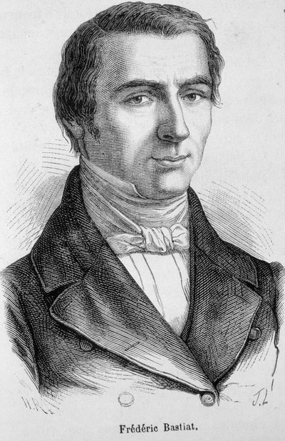 Portrett av Frédéric Bastiat, fransk økonom (1801 - 1850) av Unknown artist