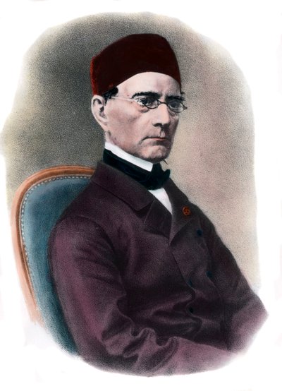 Portrett av Gabriel Lame (1795-1870) Matematikergravering fra 1800-tallets privatsamling av Unknown artist