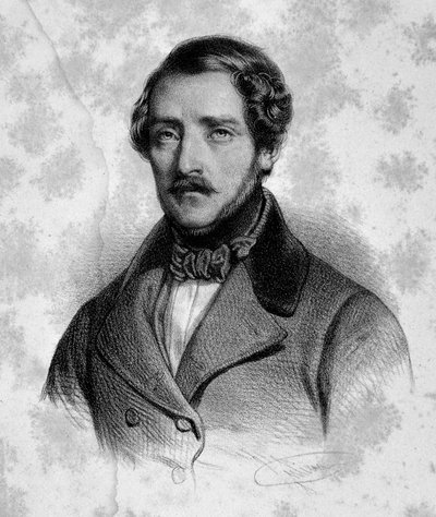 Portrett av Gaetano Donizetti (1797-1848), italiensk komponist fra 1800-tallet. Milan, biblioteket til konservatoriet av Unknown artist