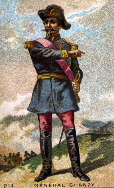 Portrett av general Chanzy (1823 - 1883) Kromolitografi fra slutten av 1800-tallet. av Unknown artist