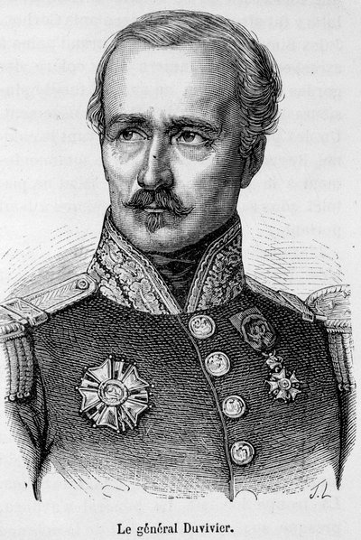 Portrett av general Franciade Fleurus Duvivier (1794-1848). av Unknown artist