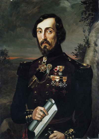 Portrett av general Giacomo Durando (olje på lerret) av Unknown Artist