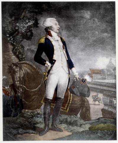 Portrett av general La Fayette (Lafayette av Unknown artist