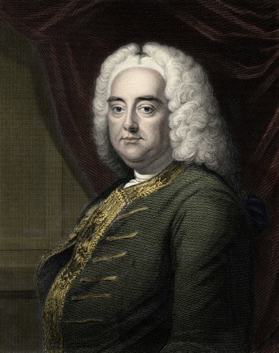 Portrett av George Frederick Handel (Georg Friedrich Handel av Unknown artist