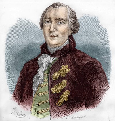 Portrait of Georges Louis Buffon (1707-1788), French naturalist and writer. av Unknown artist