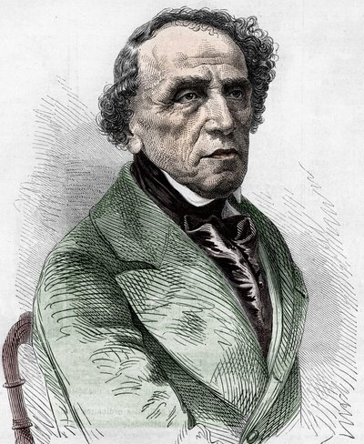 Portrett av Giacomo Meyerbeer (1791-1864), tysk komponist. av Unknown artist