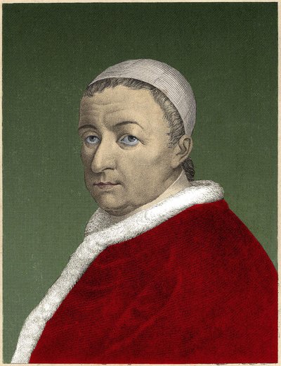 Portrett av Gioacchino PECCI, Leo XIII (1810 - 1903), 254. pave (1878 - 1903) av Unknown artist