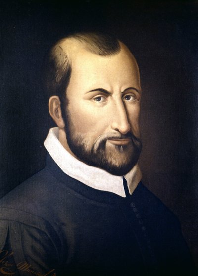 Portrett av Giovanni Pierluigi Da Palestrina (1525 - 1594), italiensk komponist, Conservatorio of Milan av Unknown artist