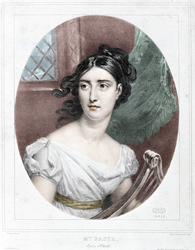 Portrait of Giuditta Pasta (1797-1865) av Unknown artist