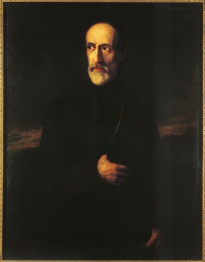 Portrett av Giuseppe Mazzini (olje på lerret) av Unknown Artist