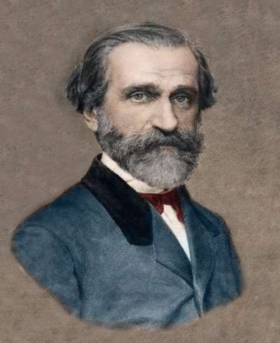 Portrait of Giuseppe Verdi av Unknown artist