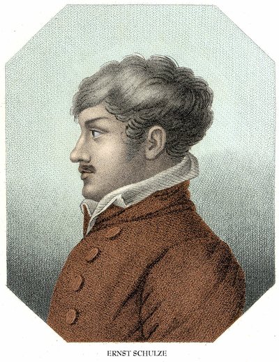 Portrait of Gottlob Ernst Schulze (1761 - 1833) German philosopher av Unknown artist